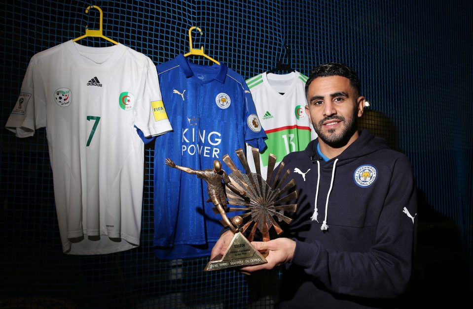 Riyad Mahrez has been crowned African Footballer of the Year