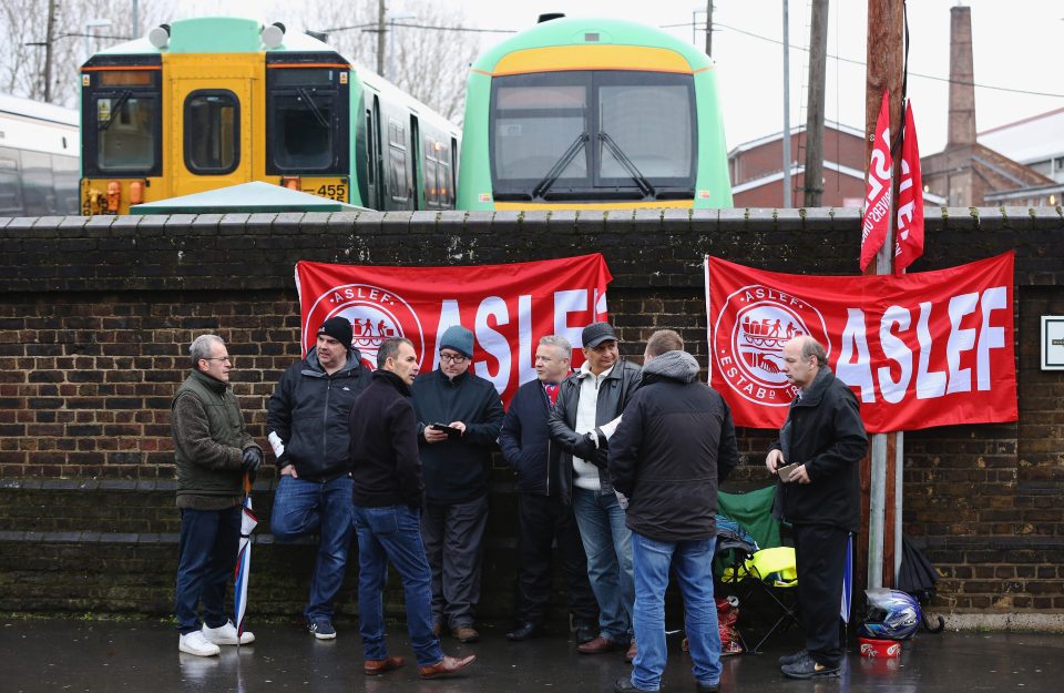 Drivers who are members of the Aslef union have been on the picket line today