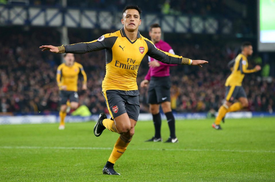 Sanchez has scored 14 goals for the Gunners this season