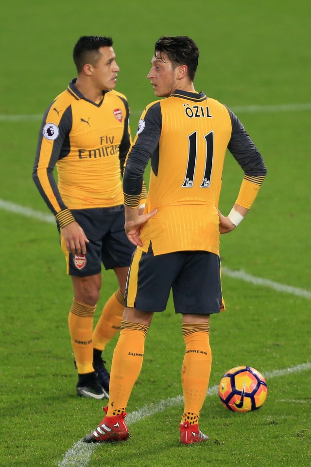 Mesut Ozil and Alexis Sanchez 