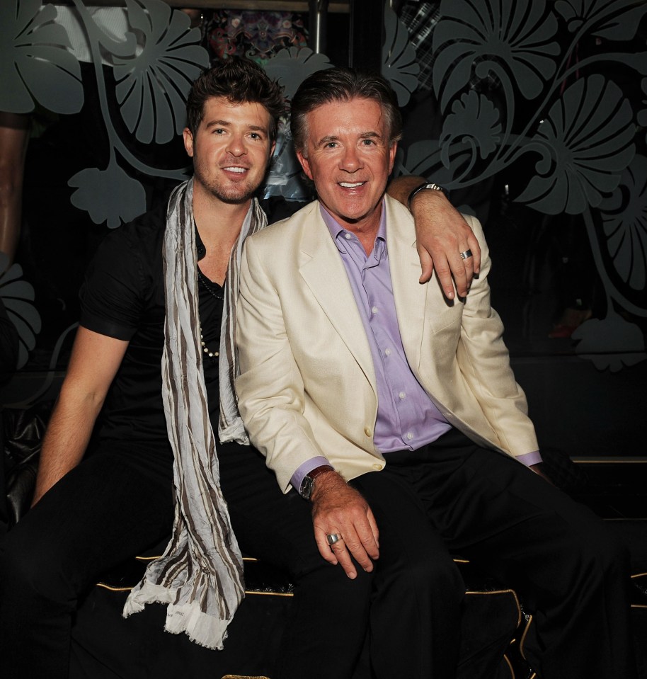  Alan Thicke with his son, singer Robin