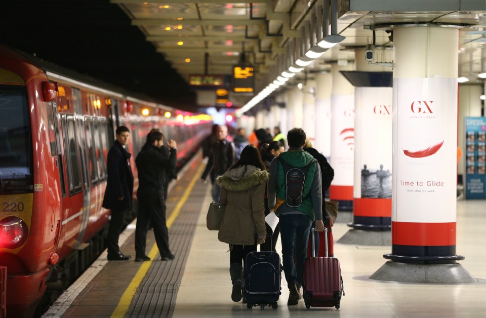  London Victoria, pictured, has been much emptier than usual because of the strike action