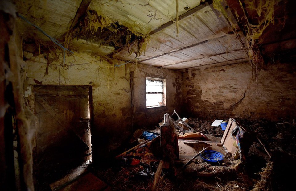  This harrowing photograph shows the horrific conditions inside Angelika and Wilfried's house of horrors