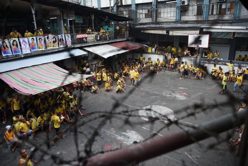  Some inmates are even forced to sleep on the cracked cement of the prison's basketball court