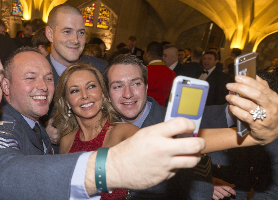  And some of our boys were keen to get a selfie with I'm A Celebrity's Carol Vorderman