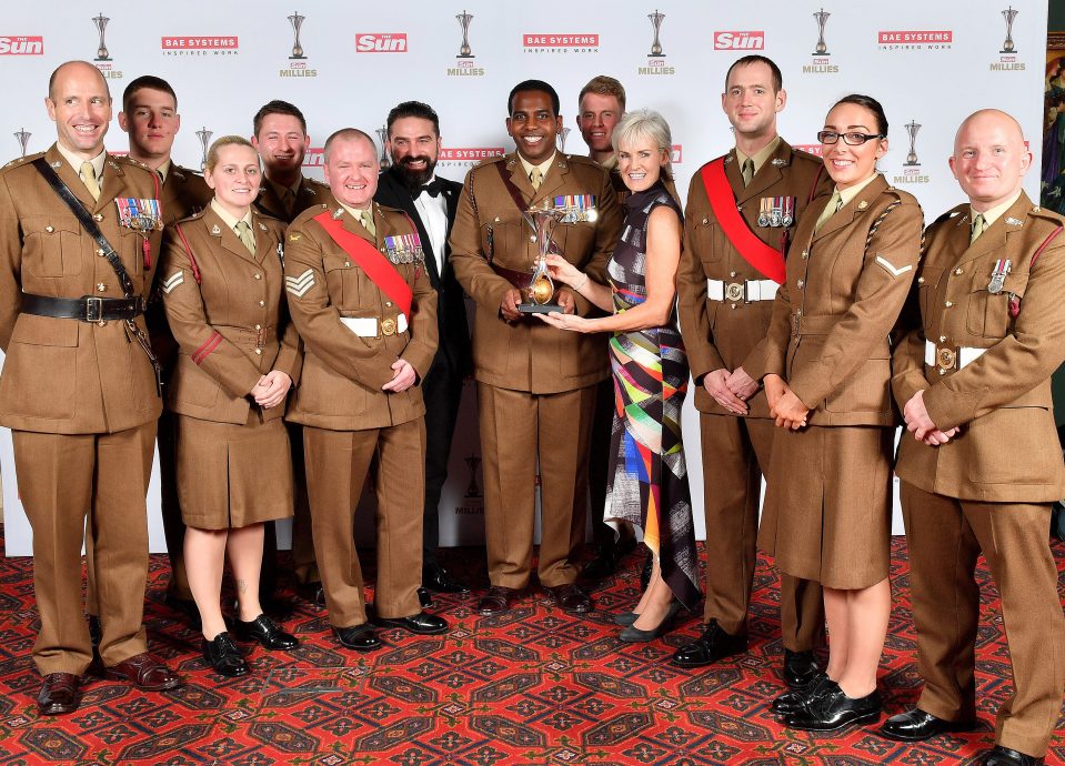  Judy Murray stands with the worthy winners of the Special Recognition Award