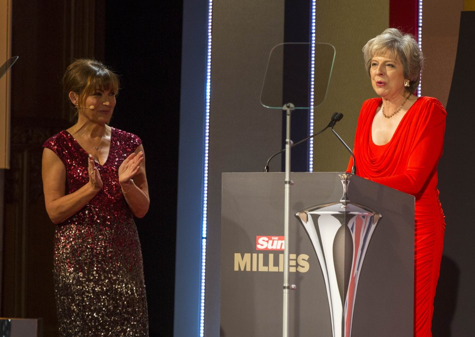  Theresa May praised our armed forces as 'the best in the world' at last night's Millies awards