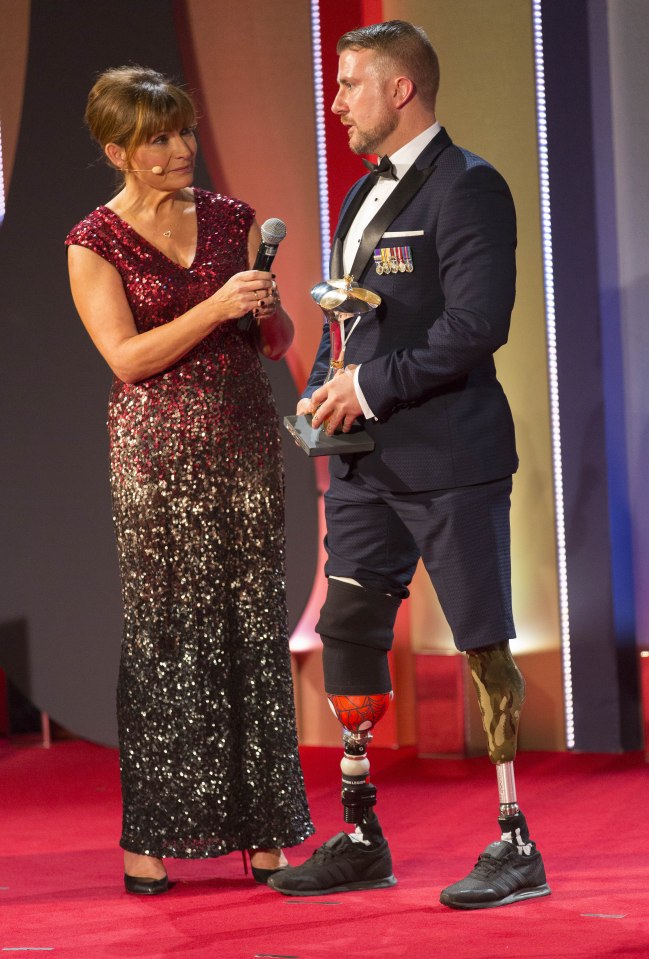  Lorraine Kelly presented 10 awards over the course of the night, helped by a host of celeb supporters