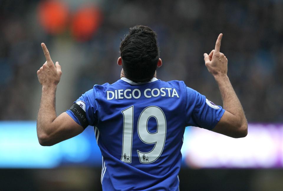 Diego Costa has calmed down and is scoring goals for fun