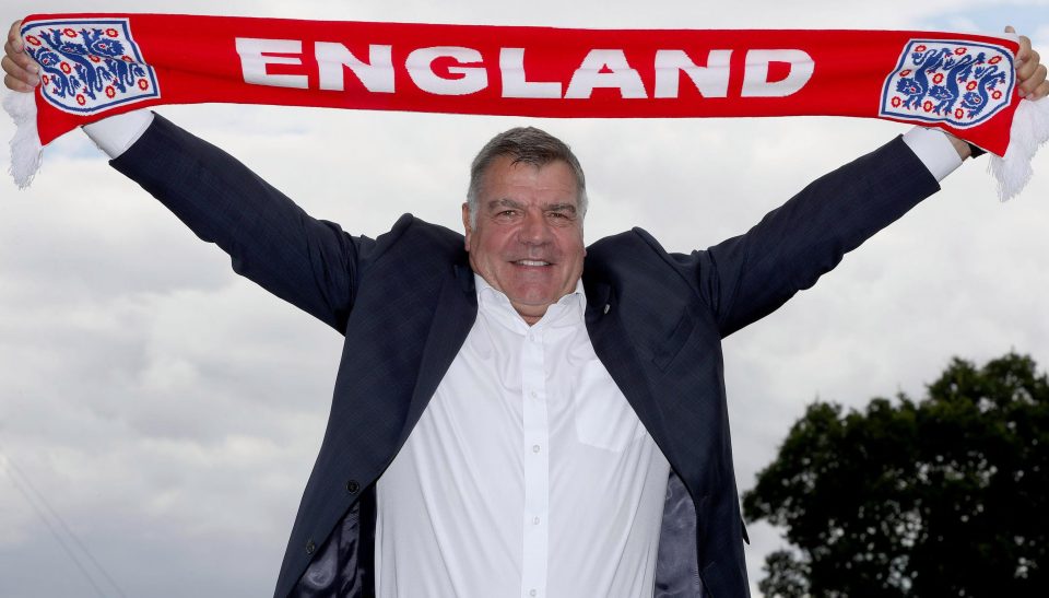  Big Sam managed England just once before being dismissed in September