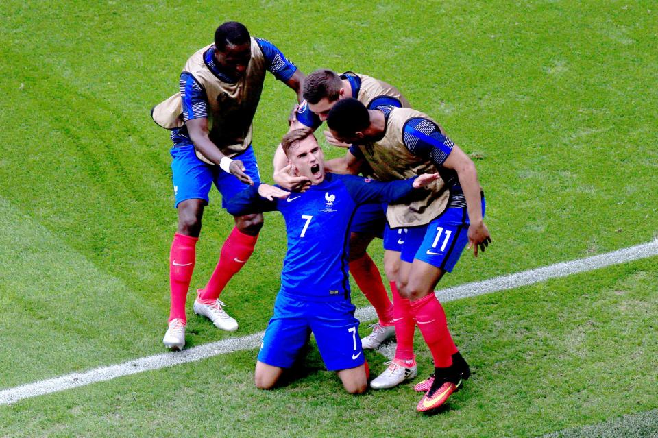 Griezmann netted six times for hosts France at Euro 2016