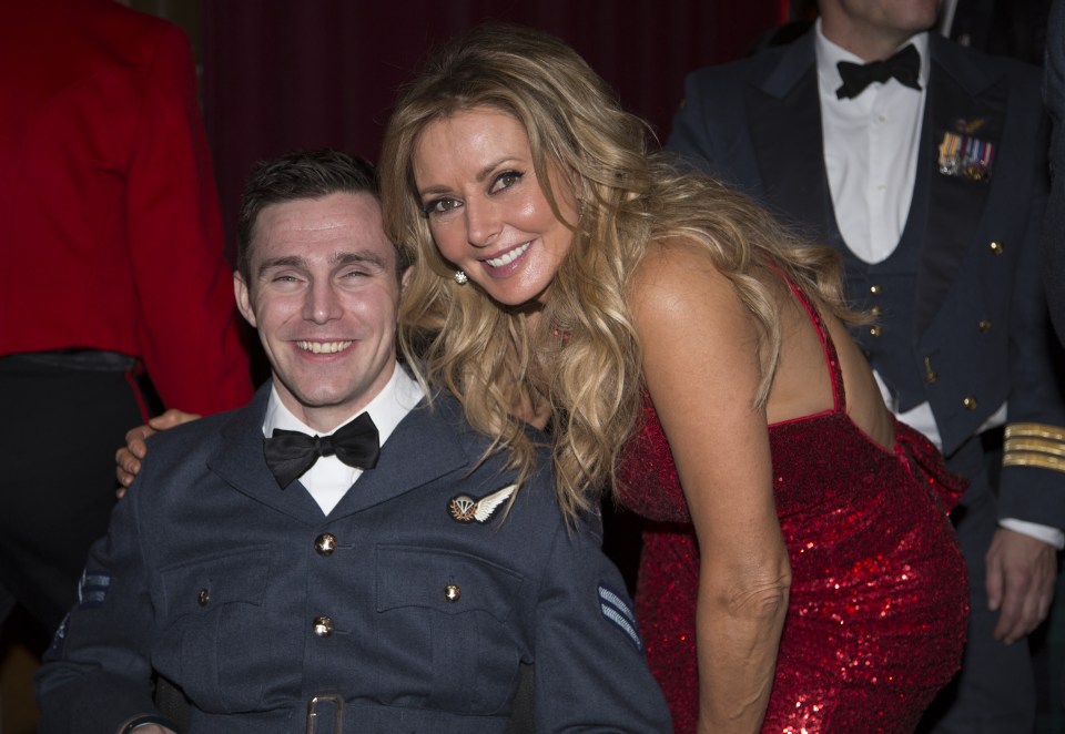  Carol Vorderman led a host of celebrities on the red carpet at last night's Sun Military Awards.