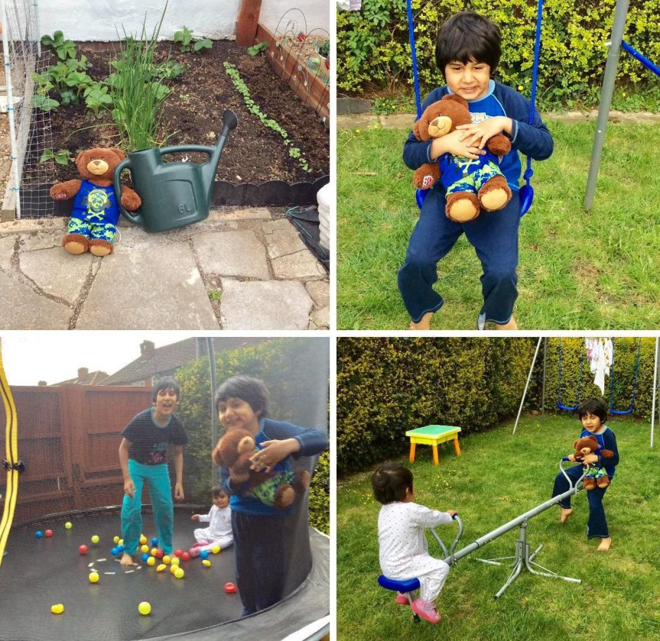 Ziba says she was forced to move her kids, pictured in their old home, into temporary council accommodation after being unable to find a property in time