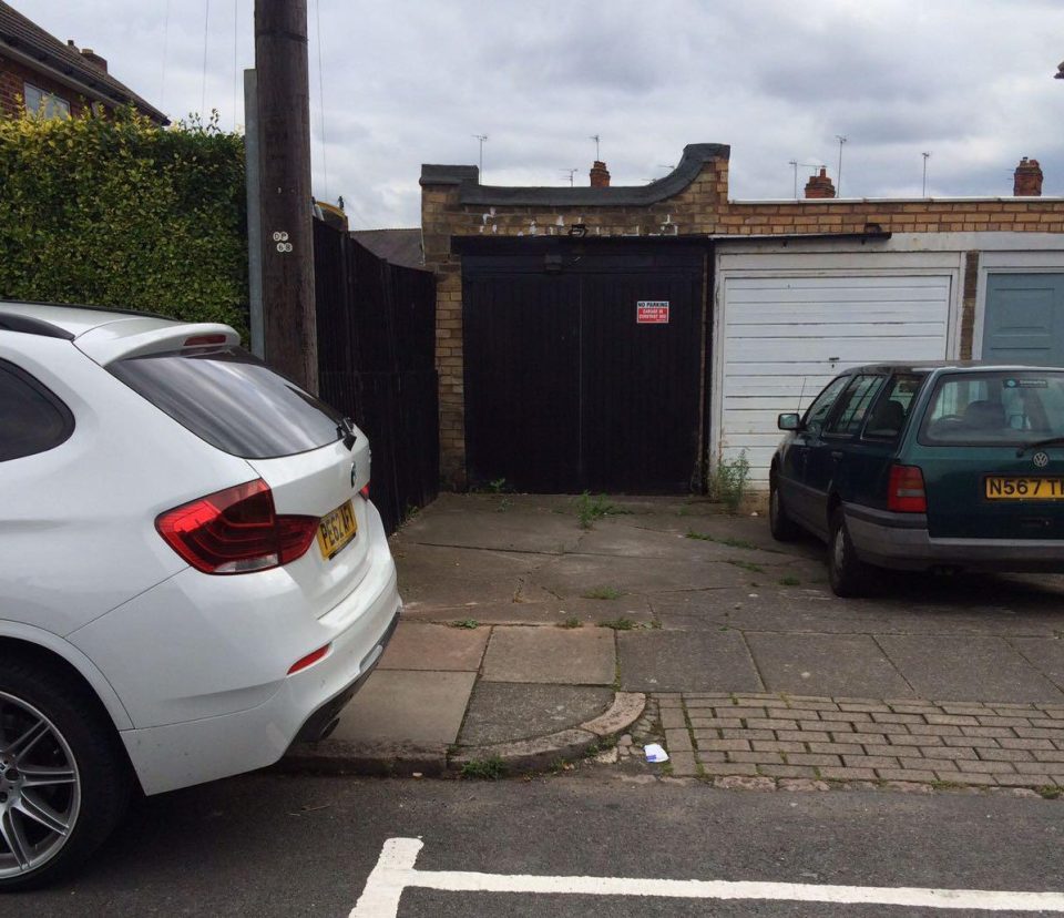 The mum says she was served with an eviction notice after asking her landlords to drop the kerb after the council told her she wasn't allowed to park there