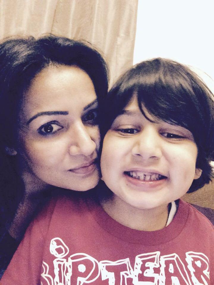 Ziba Khan, pictured with her son Dani, 8, says her family was turfed out after asking landlords to make a 'simple' repair