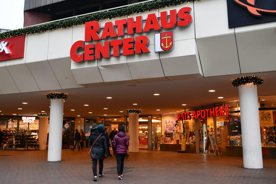  The bomb, left near the market in the German city, contained gunpowder, nails and screws in a jam jar