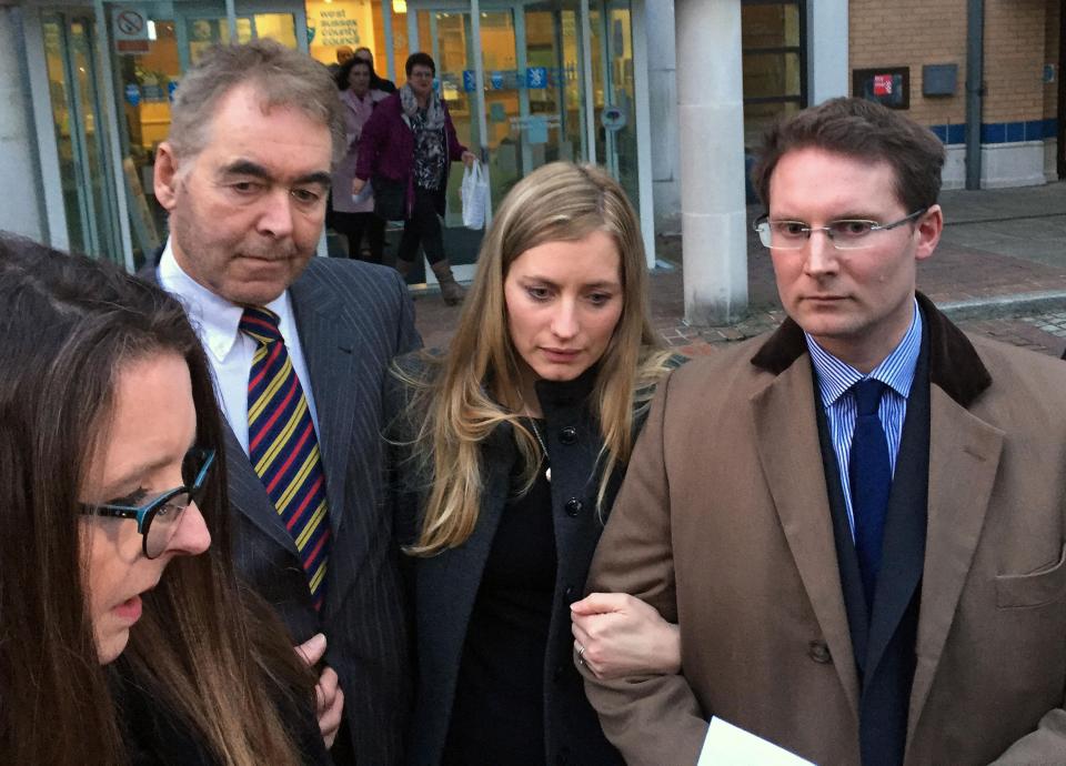  Esther and Grace's dad Gideon at the inquest as lawyer Jill Greenfield read out a statement