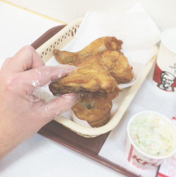  KFC has launched these 'finger condoms' to help customers keep their hands grease-free