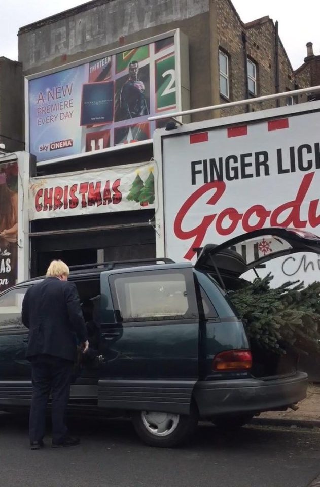  It is understood he had to leave the tree behind at the shop on Caledonian Road