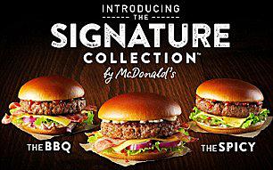  The fast food chain's Signature Collection were turned into bite-sized burgers