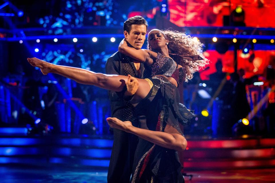  He also performed in intense showdance with partner Oti Mabuse