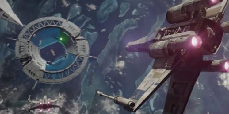  The Ghost ship driven by the rebels in the spin off series Star Wars Rebels features in the new film