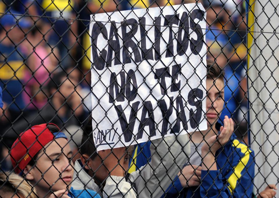 Carlos Tevez scored once in the 4-1 win that was his final game for Boca Juniors