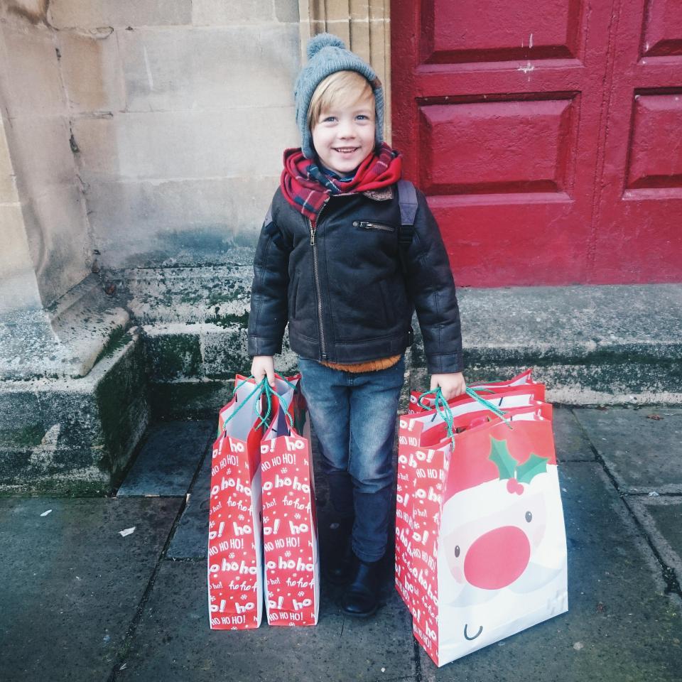  The youngster even wrote a special message in each Christmas card which read: "Because you are worthy, Merry Christmas, love Toby (age six)."