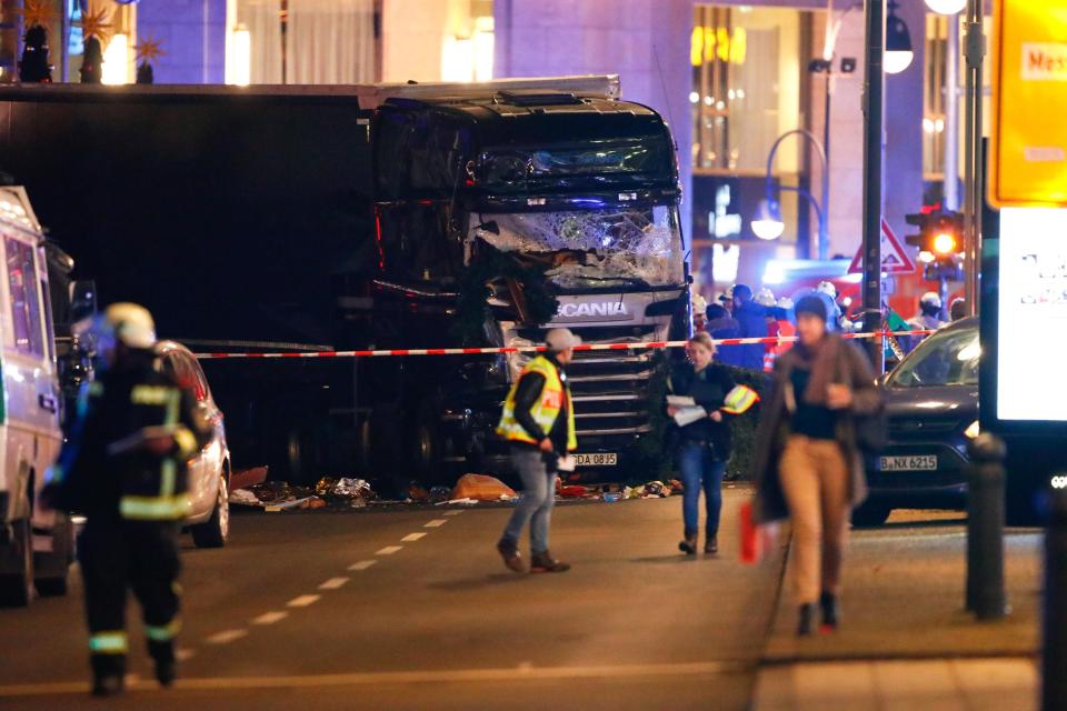  The huge truck ploughed into crowds of revellers attending the Christmas markets