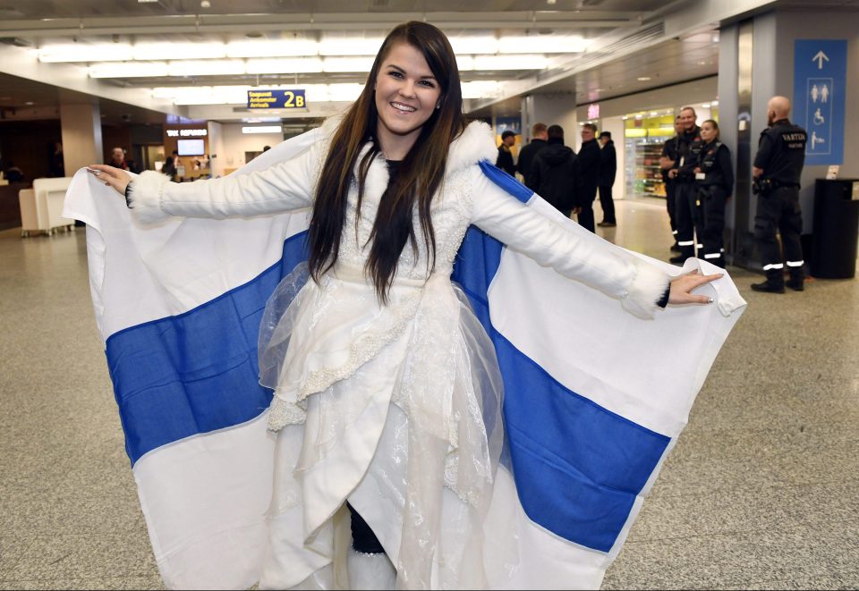 Saara arrives back in her native Finland