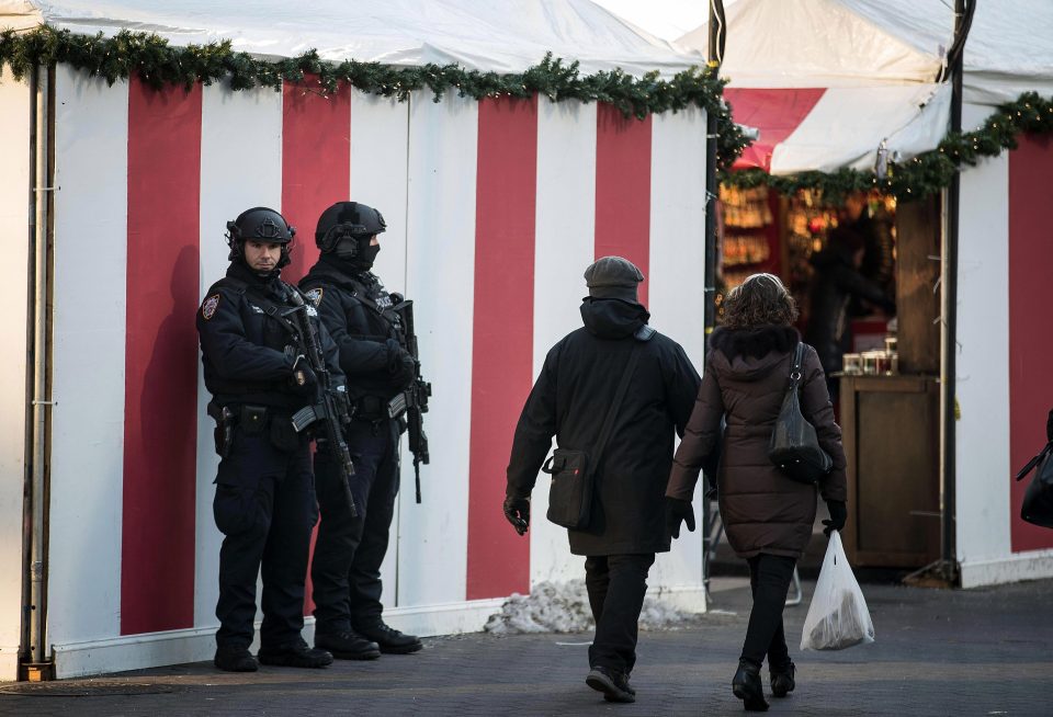  Defiant shoppers visit the Columbus Circle holiday market as ISIS claims responsibility for the fatal terror attack