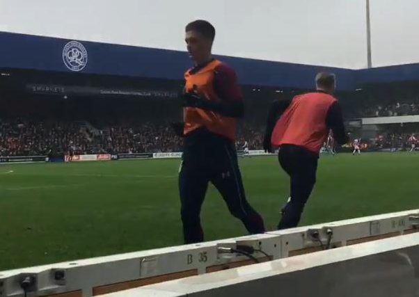  Jack Grealish was given stick by QPR fans as he warmed up