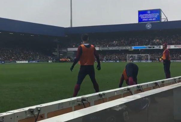  The Villa star appeared to be ignoring the chants to begin with