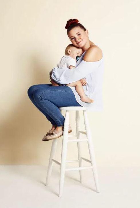  Teen Mom UK star Megan poses with her one-year-old son Mckenzie