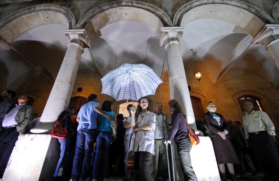  This shows al-Sheebani school's building, in the Old City of Aleppo, Syria before it was damaged on May 14, 2008