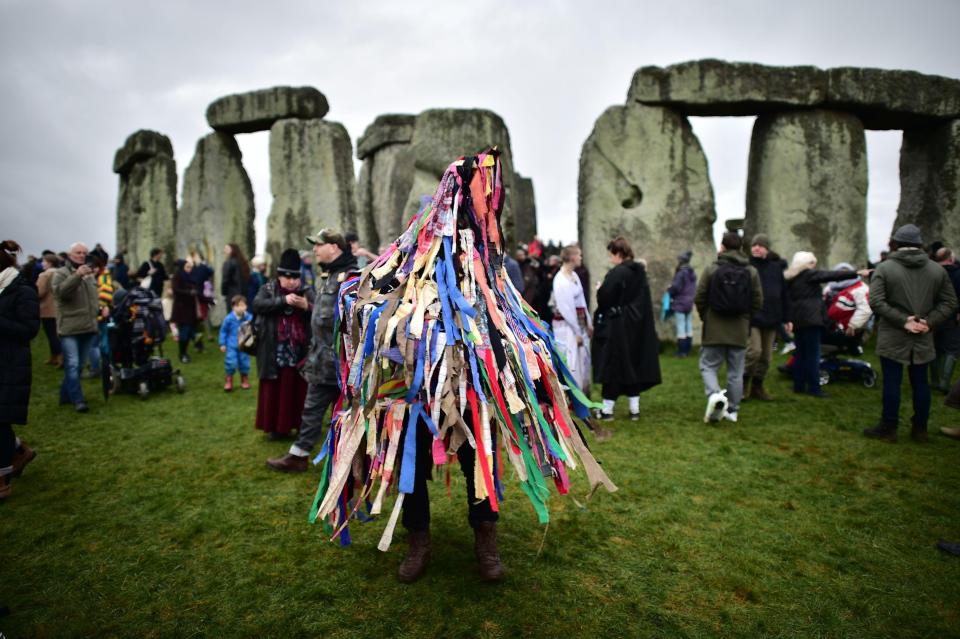  Visitors rejoiced, embraced each other and kissed the stones, as the sun rose over the stone circle at 8.13am