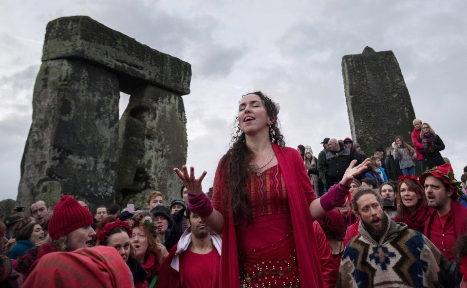  Members of the Shakti Sings choir performed in front of the ancient monument