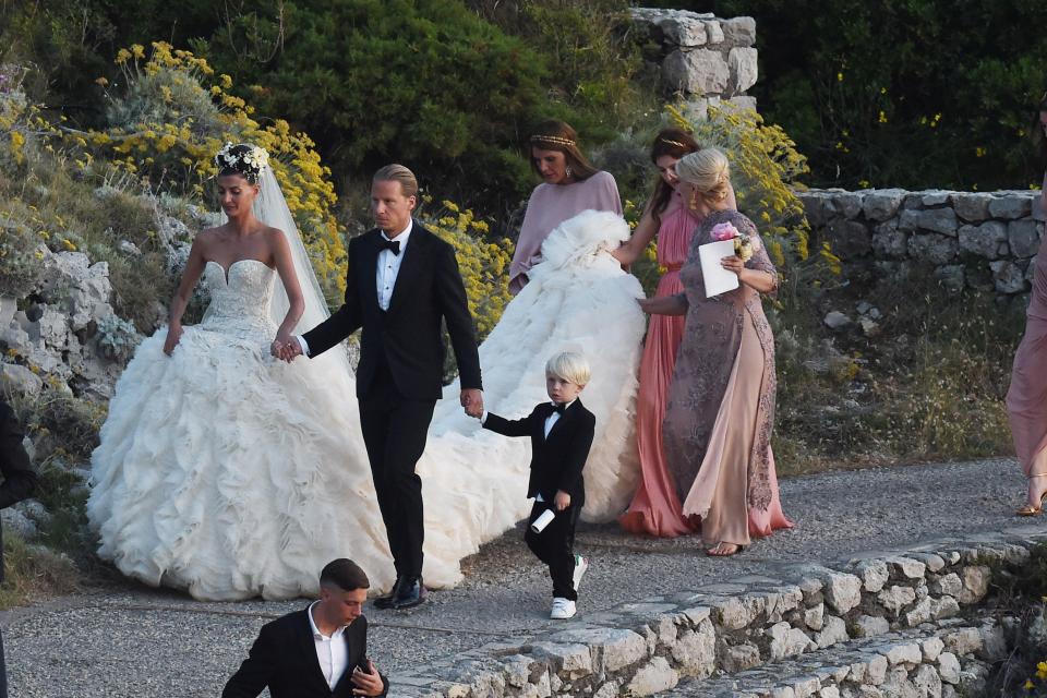 The wedding stormed Instagram with its #gioandoscar hashtag