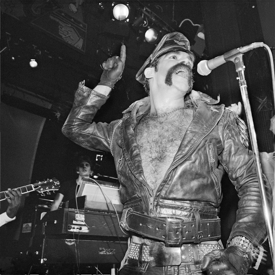  Glenn Hughes from The Village People performs to a sell-out crowd