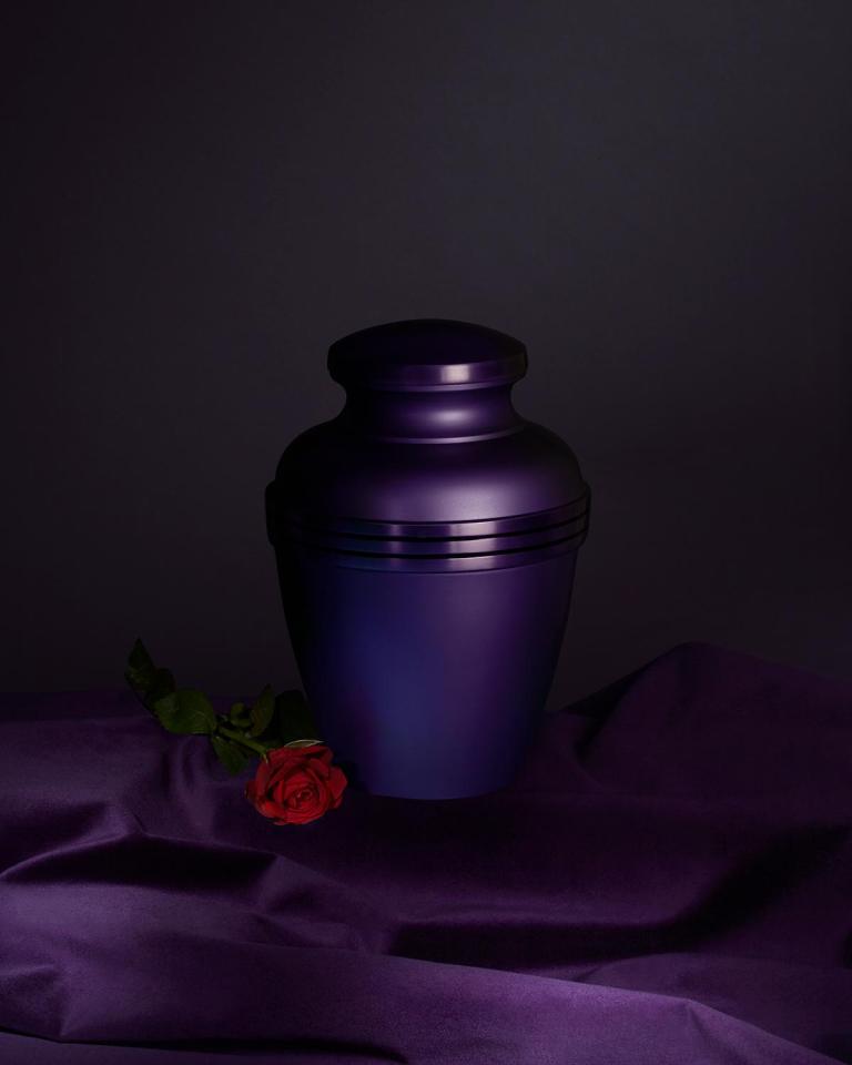  7. It's a purple urn for this singer