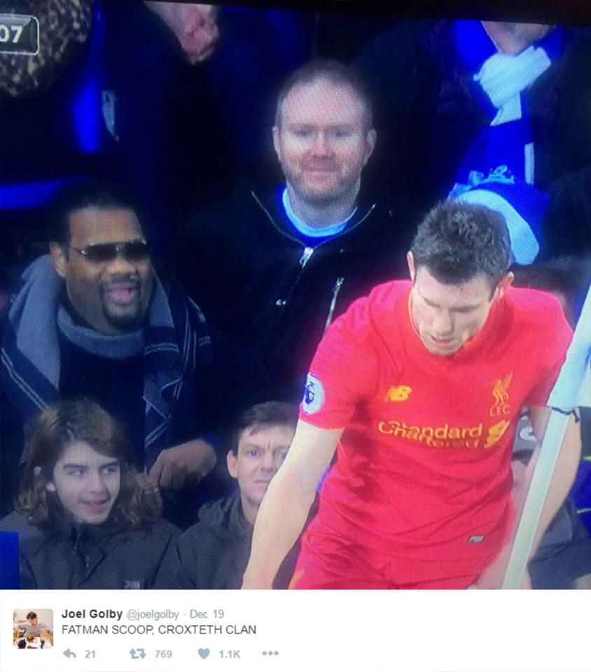  The rapper recently went viral after being spotted at the football in Liverpool