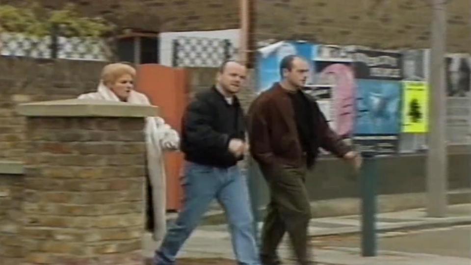  There are appearances from 'Enders icons including Pat Butcher and Grant Mitchell