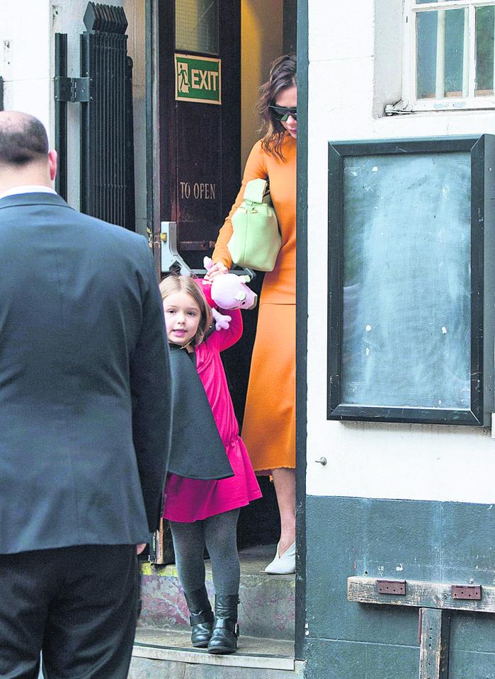  The 5-year-old was seen pulling her mum by the hand as she joyfully made her way to the car