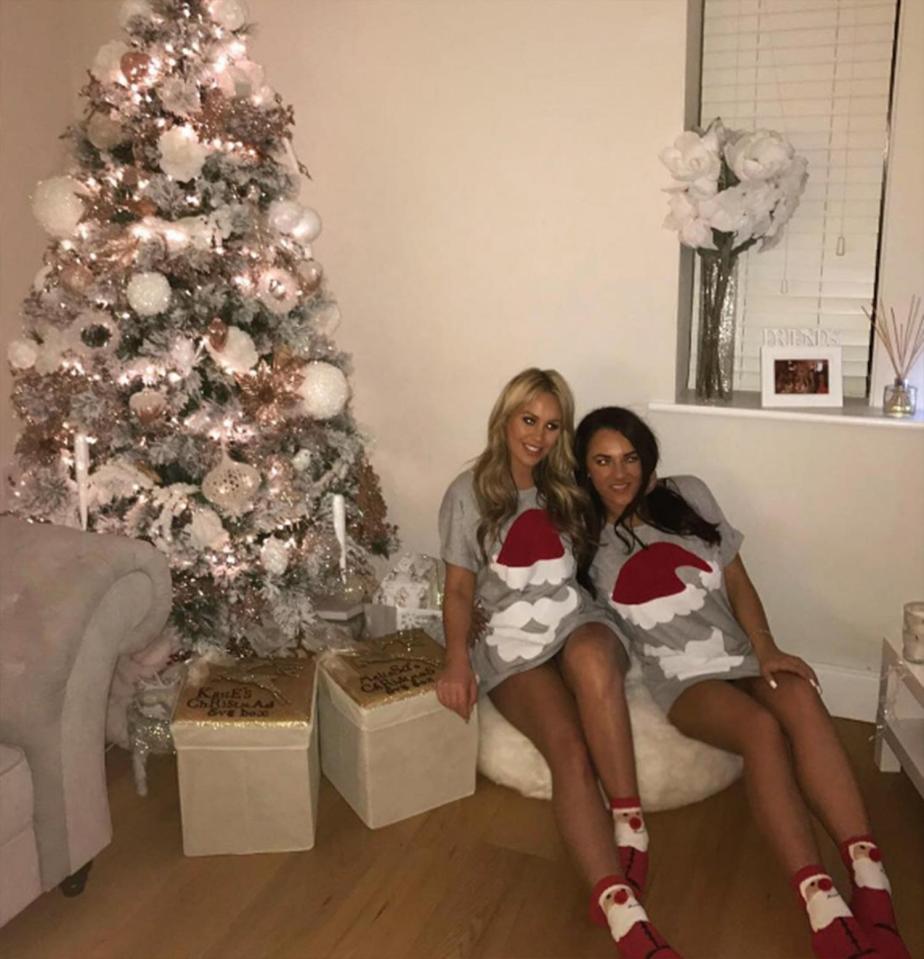  Towie's Kate Wright opted for a sexy Santa mini dress