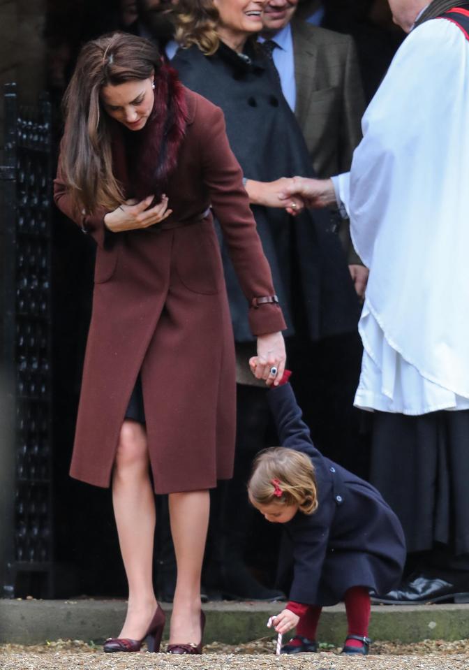  Although Charlotte dropped hers, she was still holding onto it as she left the church