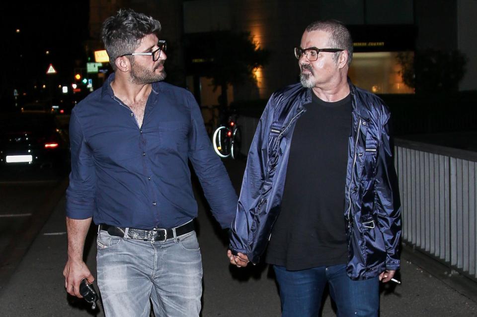  Fadi Fawaz, left, paid a heartbreaking tribute to his boyfriend George Michael following his death yesterday