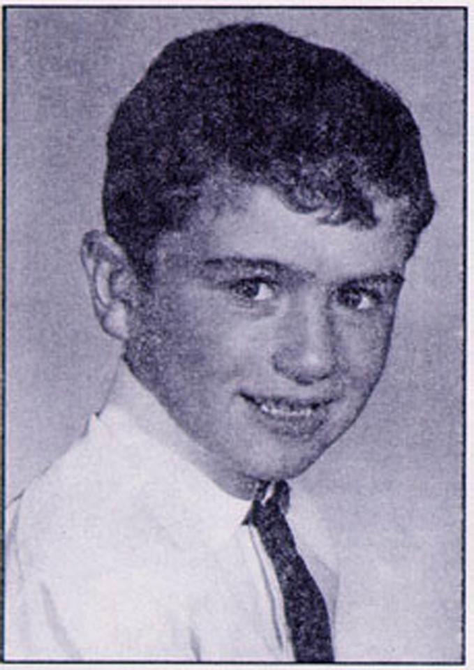  Sweet George Michael poses for a photo in school uniform as a child