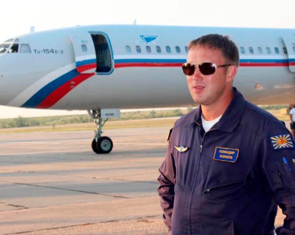  This is the first picture of pilot Roman Volkov, 35, who was at the controls of the Russian military Tu-154 when it crashed into the Black Sea