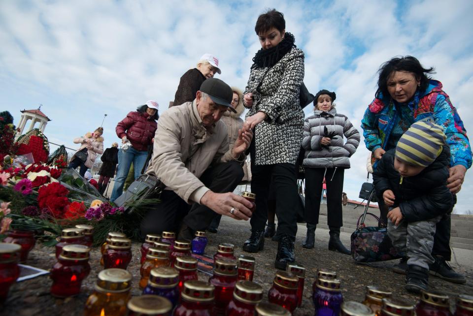  Russia held a day of mourning today to pay tribute to those killed