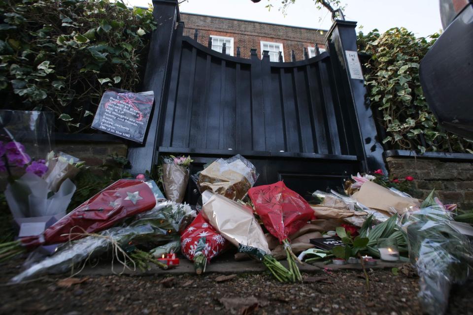  Flowers outside George Michael's Highgate home today